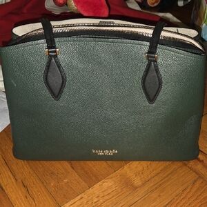 Kate Spade Forest Green Leather Handbag